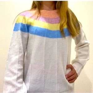 CUPCAKE, rainbow sweater,.Size XS